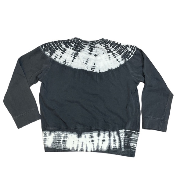 Monrow Crewneck Sweatshirt Gray White Tie Dye Size XS - Picture 2 of 10